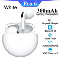 Pro 6 TWS Wireless Earphones