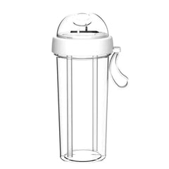 Drinking Cup Double Straw Water Bottle